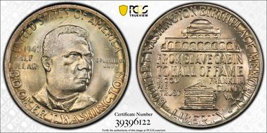 1947 50C Booker T. Washington MS66+