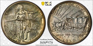 1938-S 50C Oregon MS66