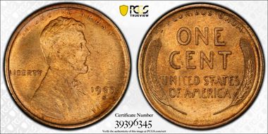 1909-S 1C Lincoln MS66RD