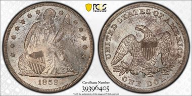 1859-O $1 MS63