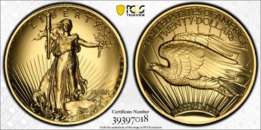 2009 $20 Ultra High Relief MS69PL