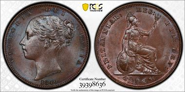 1849 1/4D S-3950 MS65BN