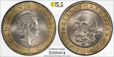2016 £2 S-K40 Shakespeare Tragedies MS64
