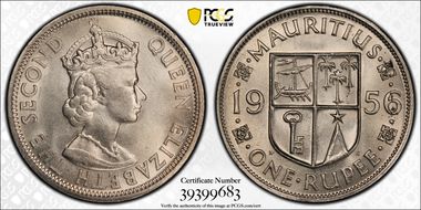 1956 Rupee MS65