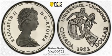 1983 S$1 W.U.Games PR69DCAM