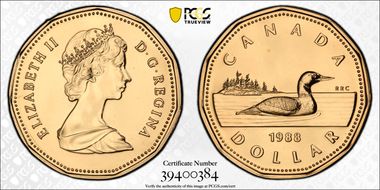 1988 $1 Loon SP67