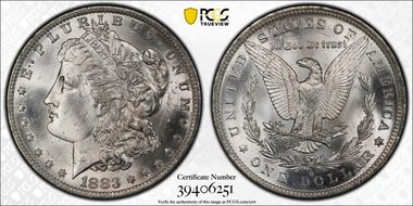 1883-O $1 MS66