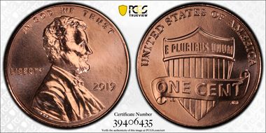 2019 1C Shield MS67RD