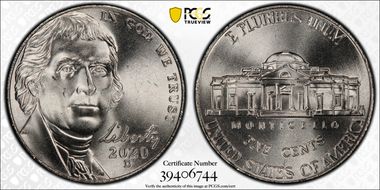 2020-D 5C Early Find MS66+ FS