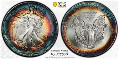 1988 $1 Silver Eagle MS69