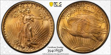 1925 $20 MS66+