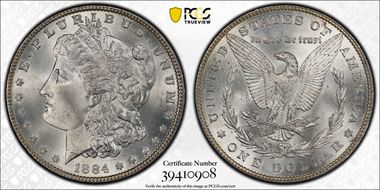 1884 $1 MS66