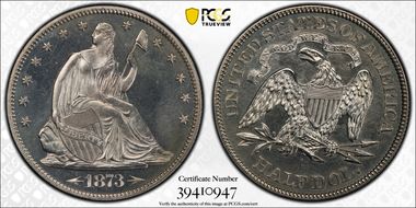 1873 50C Arrows PR63