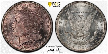 1880-S $1 MS64