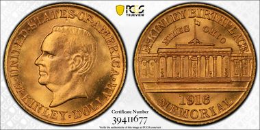 1916 G$1 McKinley MS67