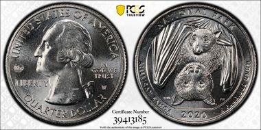 2020-W 25C American Samoa NP V75 First Week of Discovery MS66