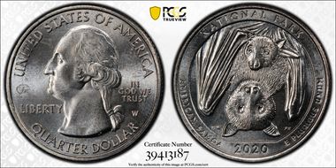 2020-W 25C American Samoa NP V75 First Week of Discovery MS66