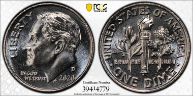 2020-D 10C Early Find MS65FB