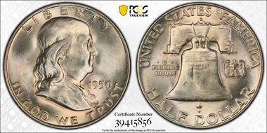1950-D 50C MS66+ FBL