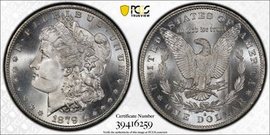 1879-S $1 MS67+