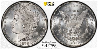 1878-S $1 MS66+