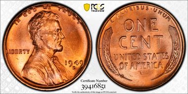 1949-D 1C MS67RD