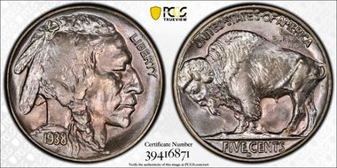 1938-D 5C Buffalo MS67+