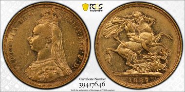 1887-S Sov S-3868A 1st Obverse Small Spread JEB AU50