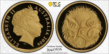 2006 5C Old Bust Au PR70DCAM