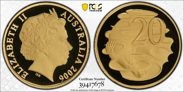 2006 20C Old Bust Au PR70DCAM