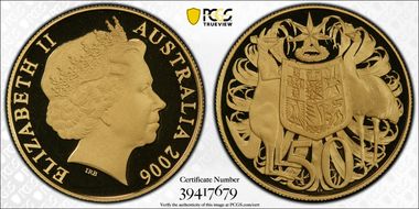 2006 50C Old Bust Au PR70DCAM