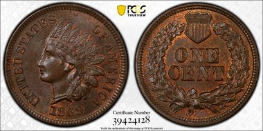 1869/69 1C RPD, FS-301, S-3 MS65BN