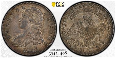 1833 50C AU55