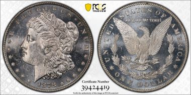 1878 7TF $1 Rev 78, VAM 100, Type 1 Obv MS63PL