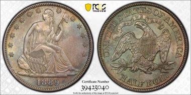 1889 50C MS65