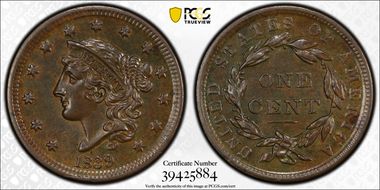 1839 1C Silly Head MS62BN