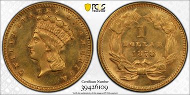 1878 G$1 MS62