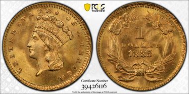 1885 G$1 MS67