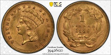 1889 G$1 MS63