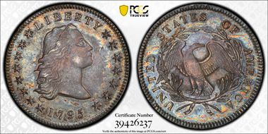 1795 $1 Flowing Hair, BB-27 MS62