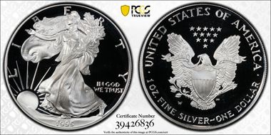 1995-W $1 Silver Eagle PR69DCAM