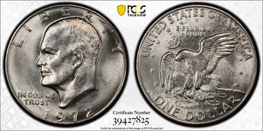 1972-D $1 MS65