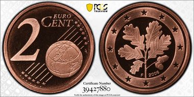 2006-F € 0.02 PR69DCAM