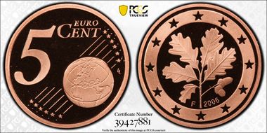 2006-F € 0.05 PR69DCAM