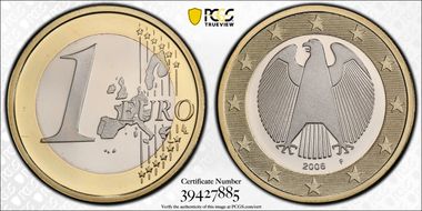 2006-F € 1 PR69DCAM