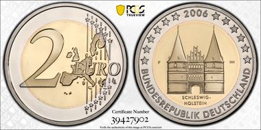 2006-F € 2 Schleswig-Hol. PR69DCAM