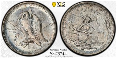 1935-D 50C Texas MS67