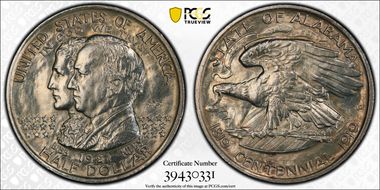 1921 50C Alabama, 2X2 N1