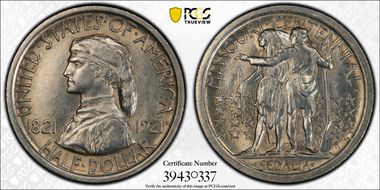 1921 50C Missouri AU58