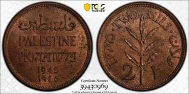 1945 2 Mil MS64RB